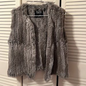 Soft real fur vest, cute casual or dressed up!